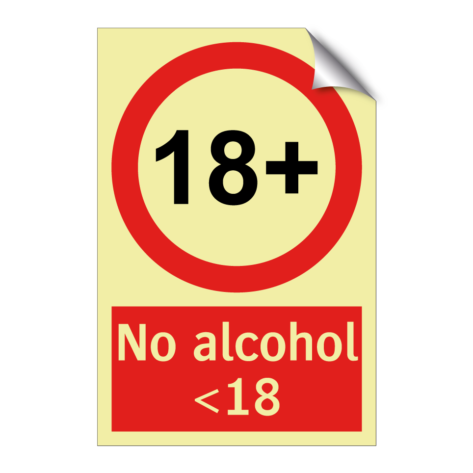 No alcohol <18