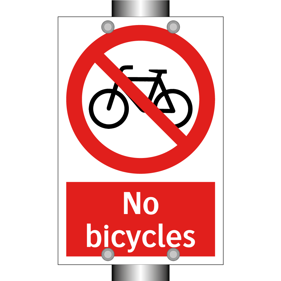 No bicycles