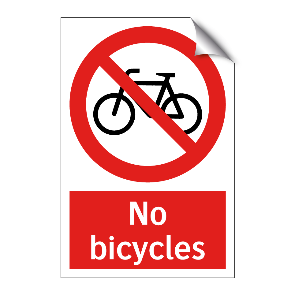 No bicycles