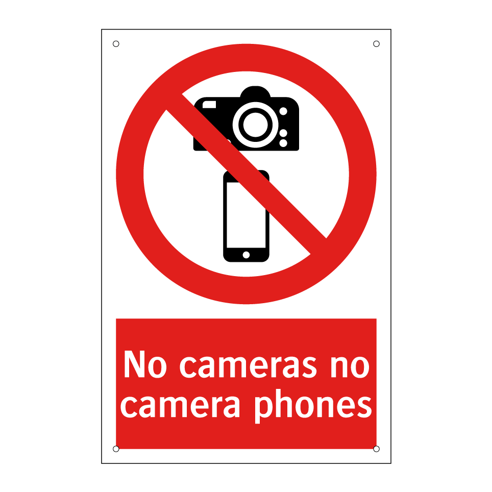 No cameras no camera phones