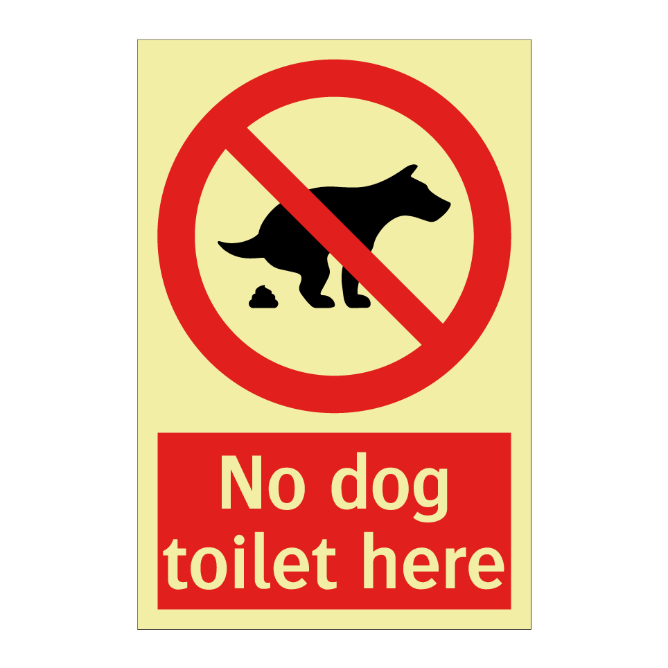No dog toilet here
