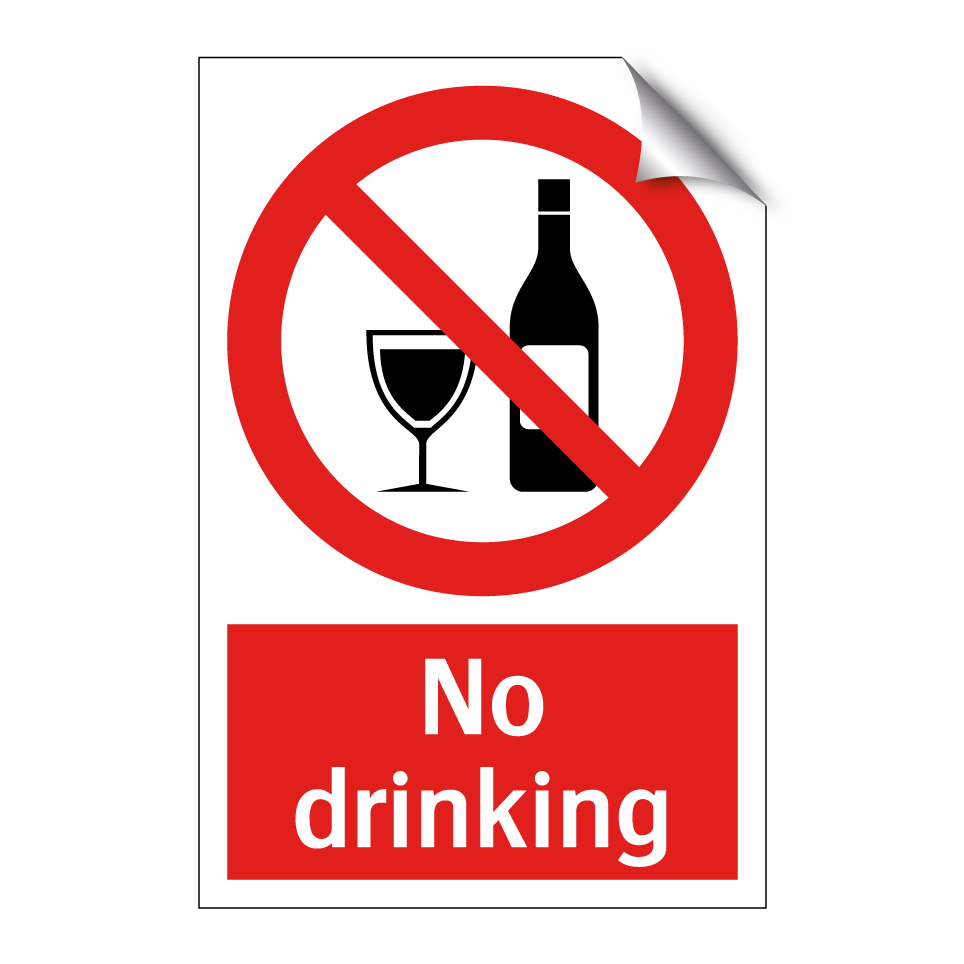 No drinking