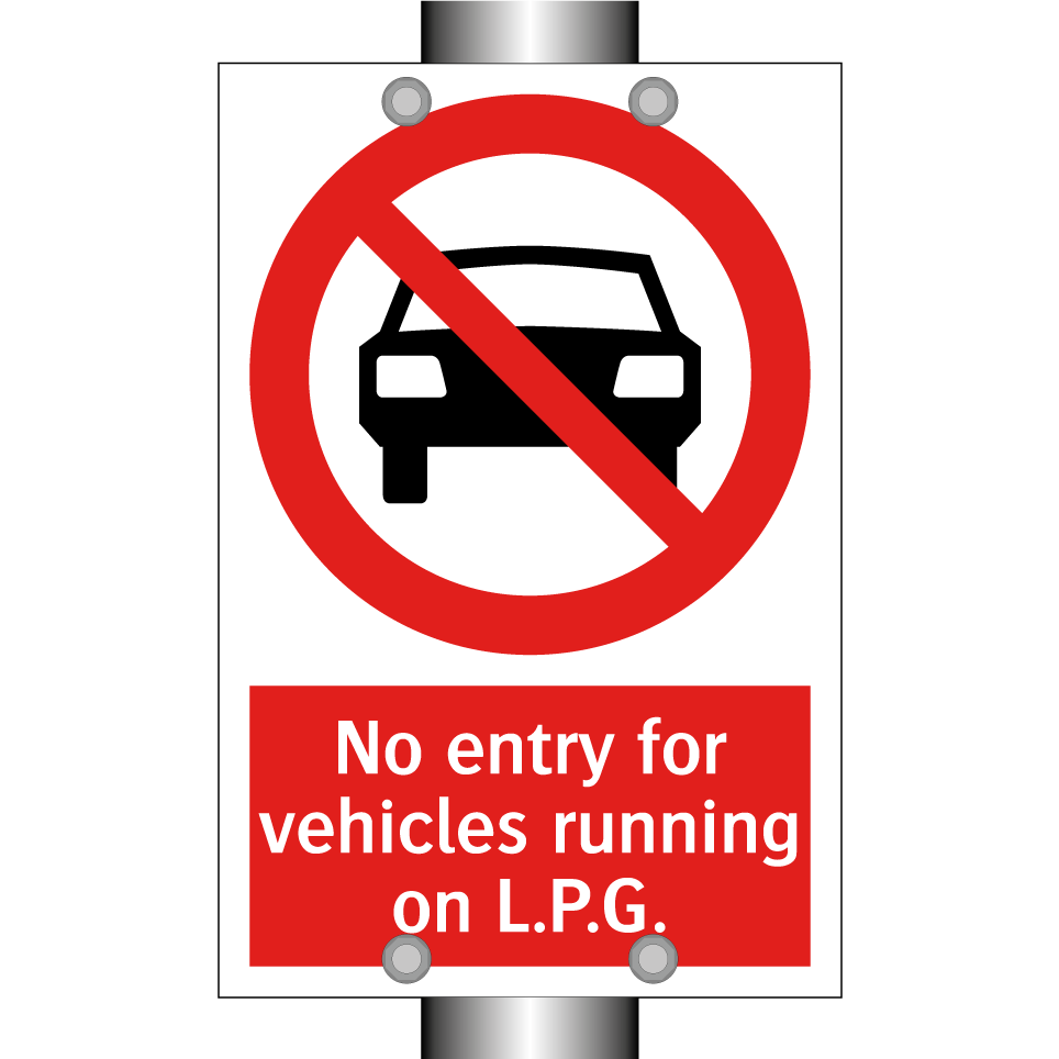 No entry for vehicles running on L.P.G.