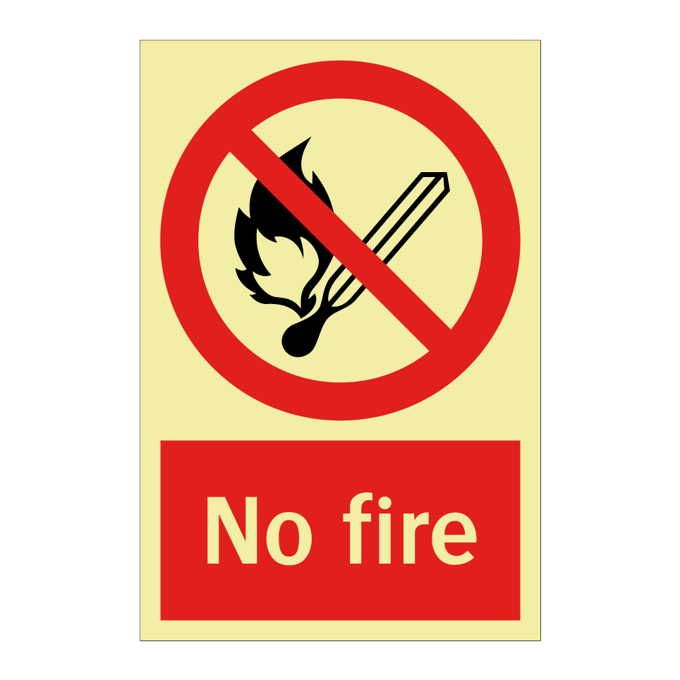 No fire