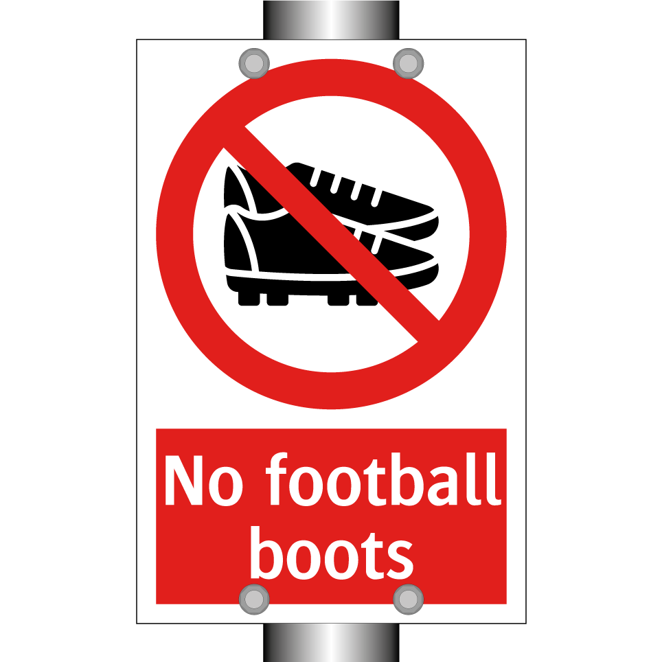 No football boots