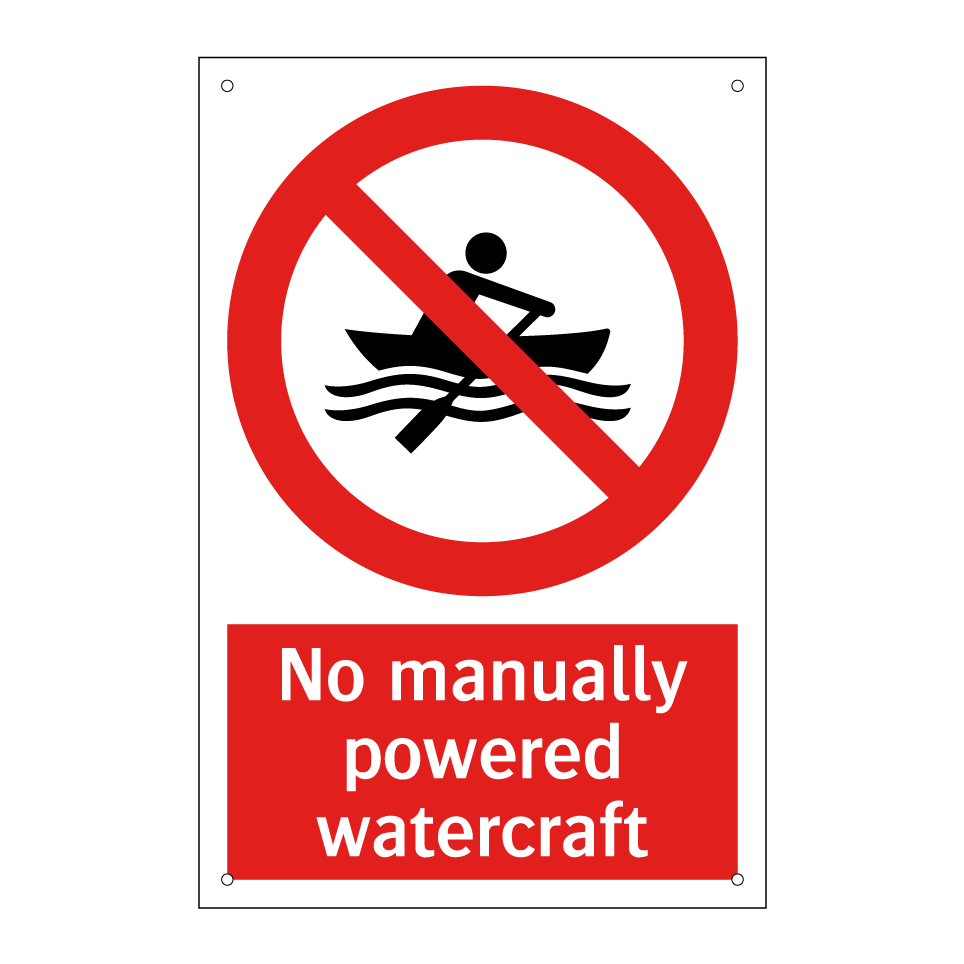 No manually powered watercraft