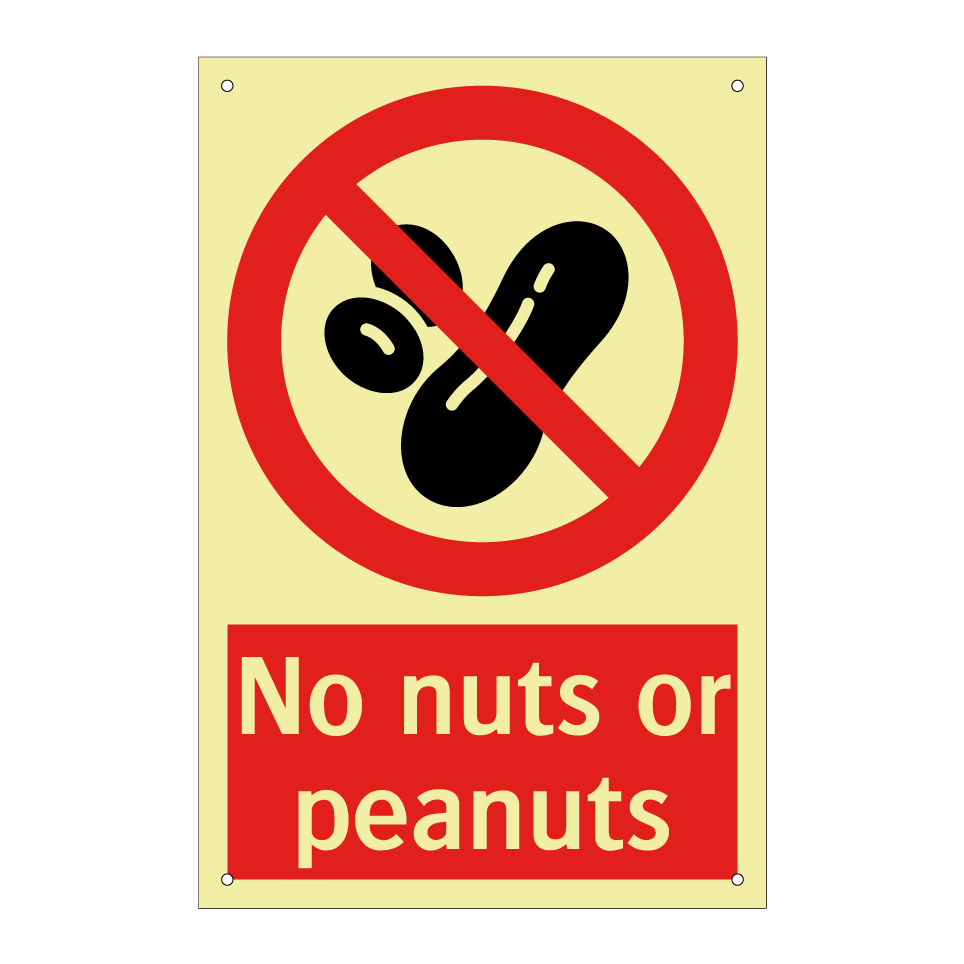 No nuts or peanuts