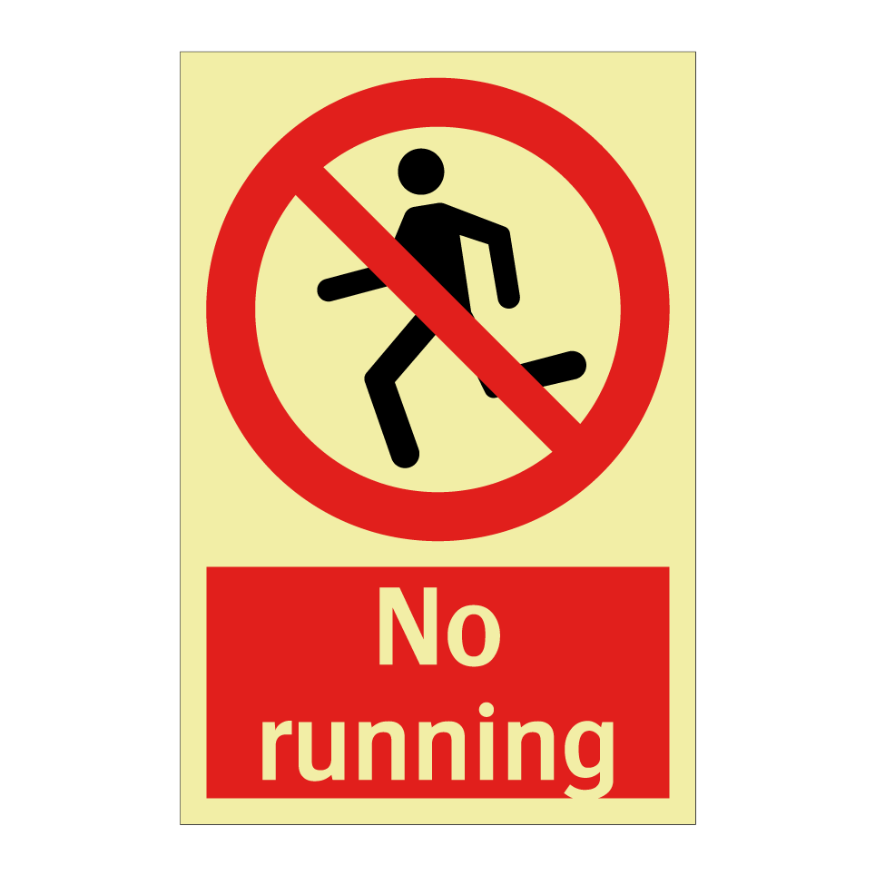 No running