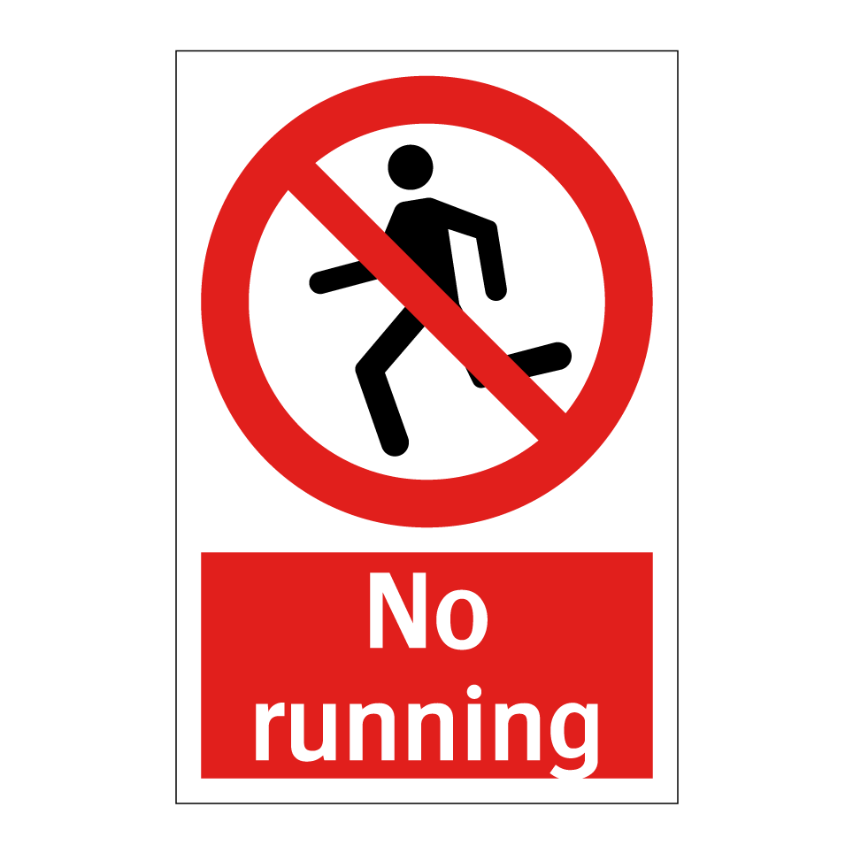 No running