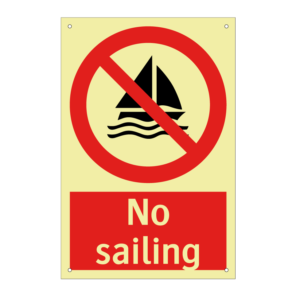 No sailing