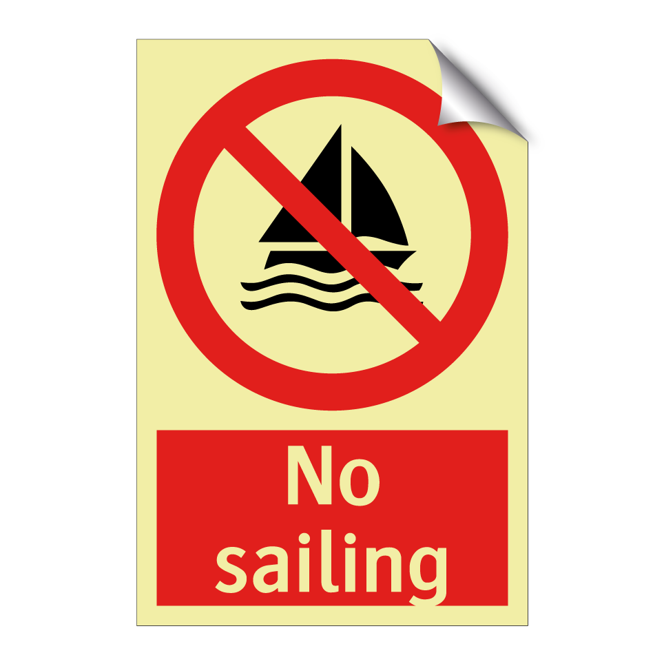 No sailing