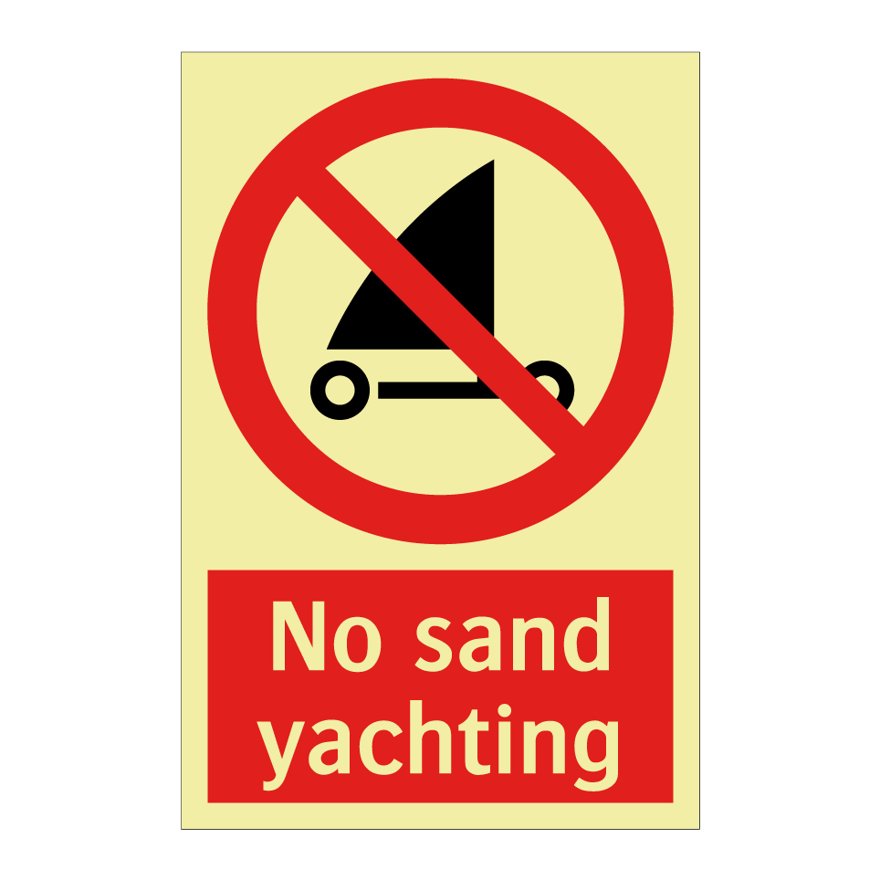 No sand yachting