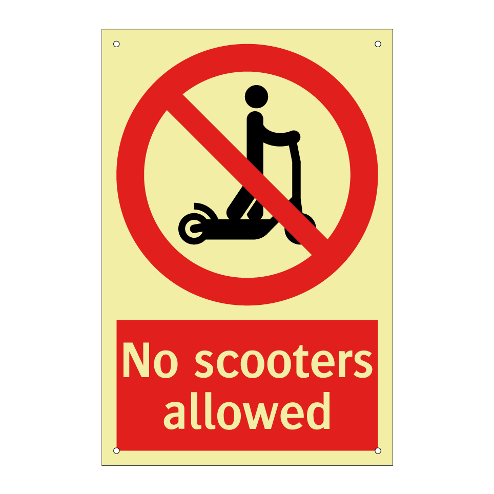No scooters allowed
