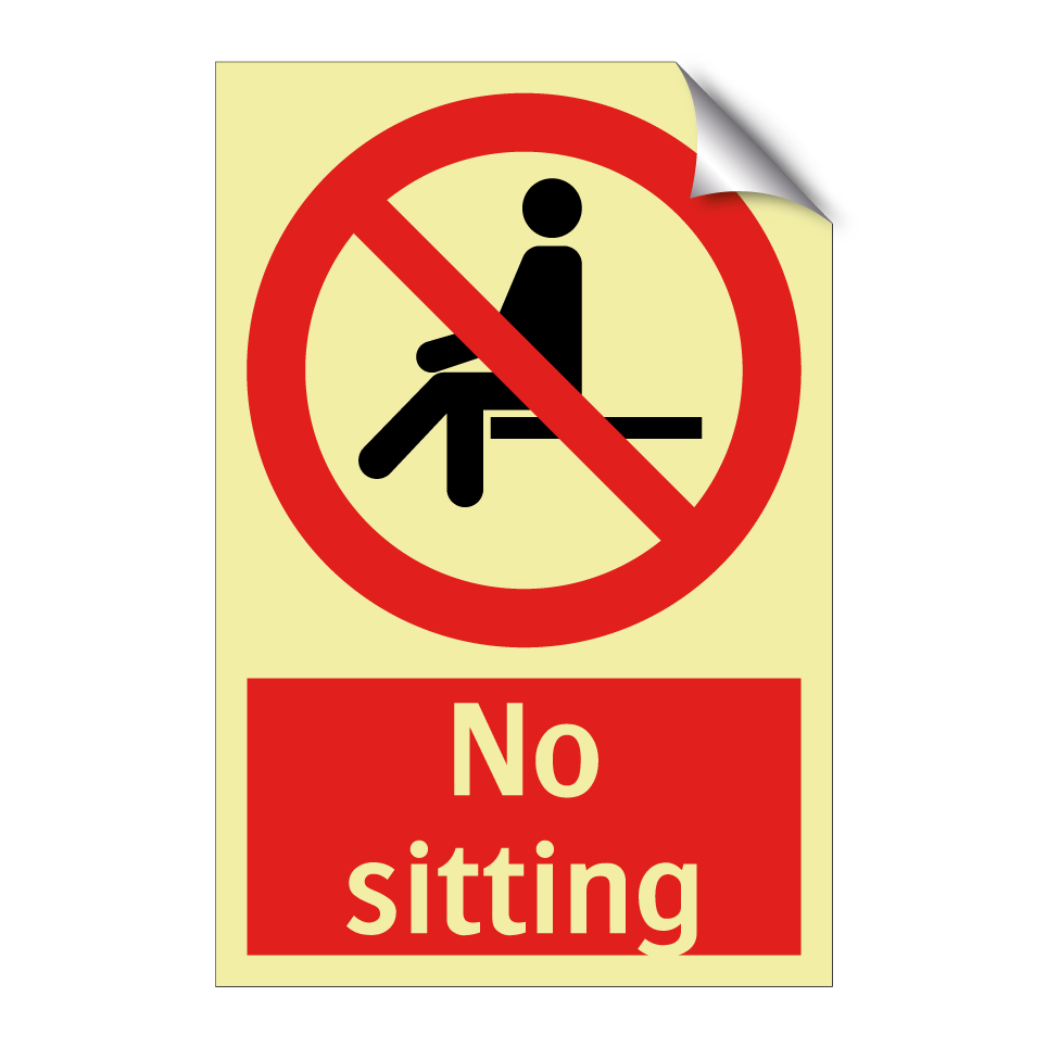 No sitting