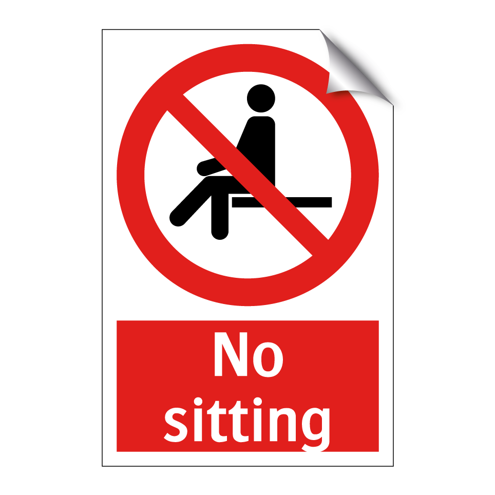 No sitting