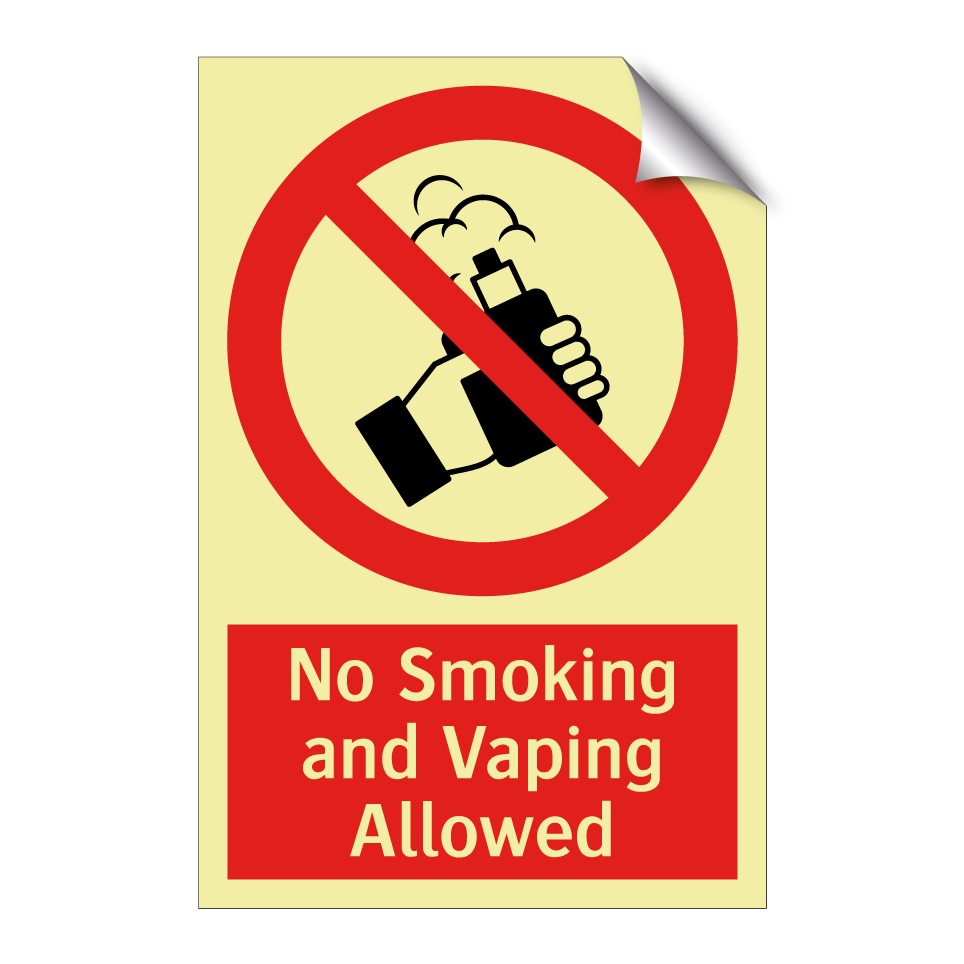 No Smoking and Vaping Allowed
