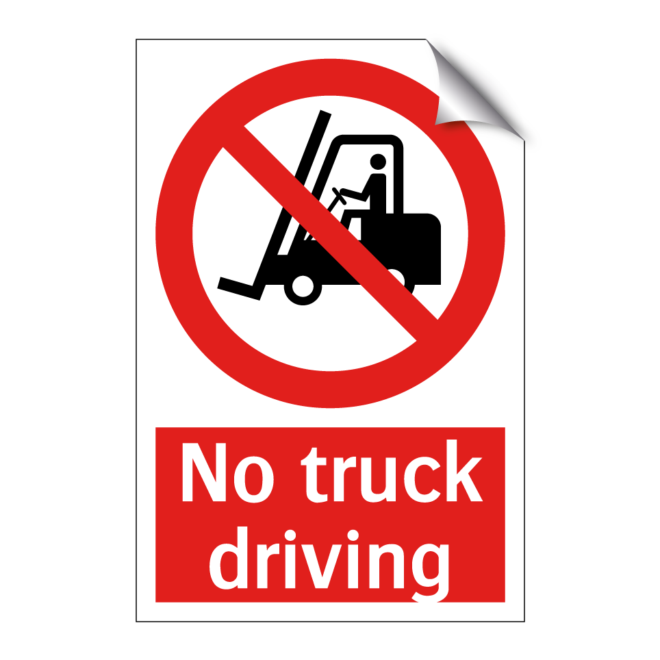 No truck driving