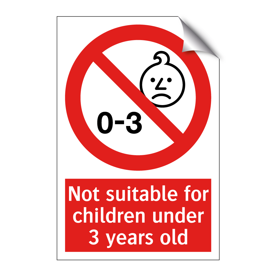 Not suitable for children under 3 years old