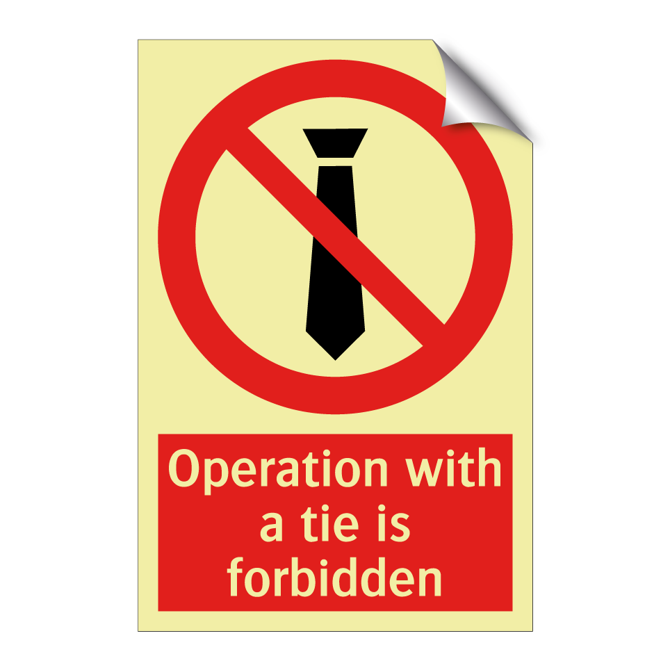 Operation with a tie is forbidden