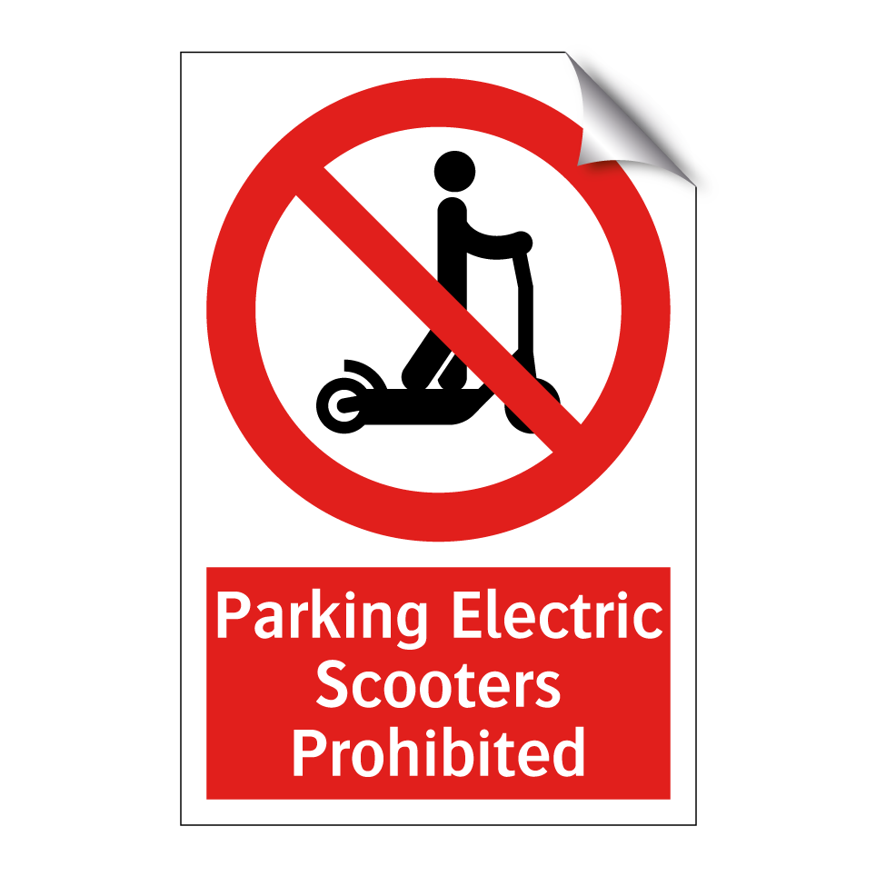 Parking Electric Scooters Prohibited
