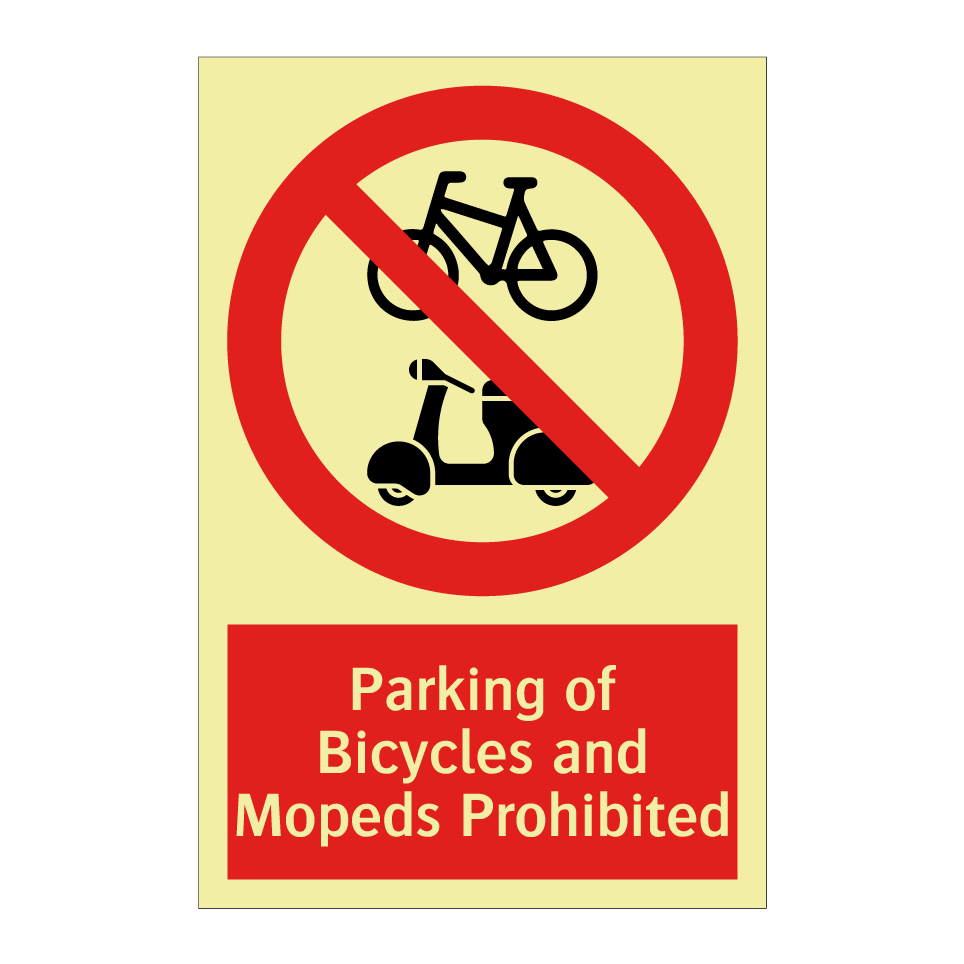 Parking of Bicycles and Mopeds Prohibited