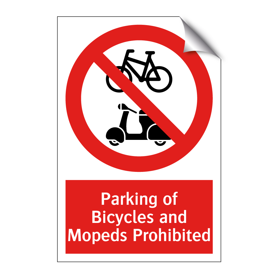 Parking of Bicycles and Mopeds Prohibited