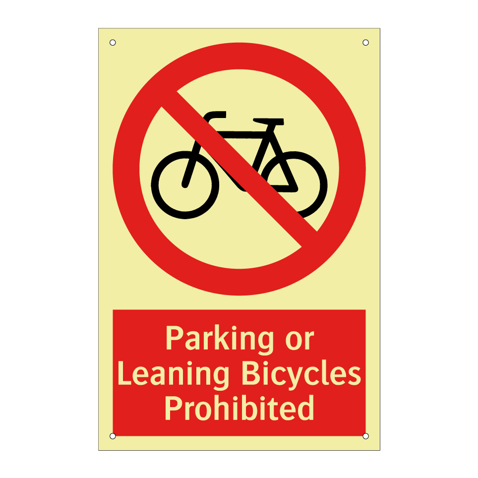 Parking or Leaning Bicycles Prohibited
