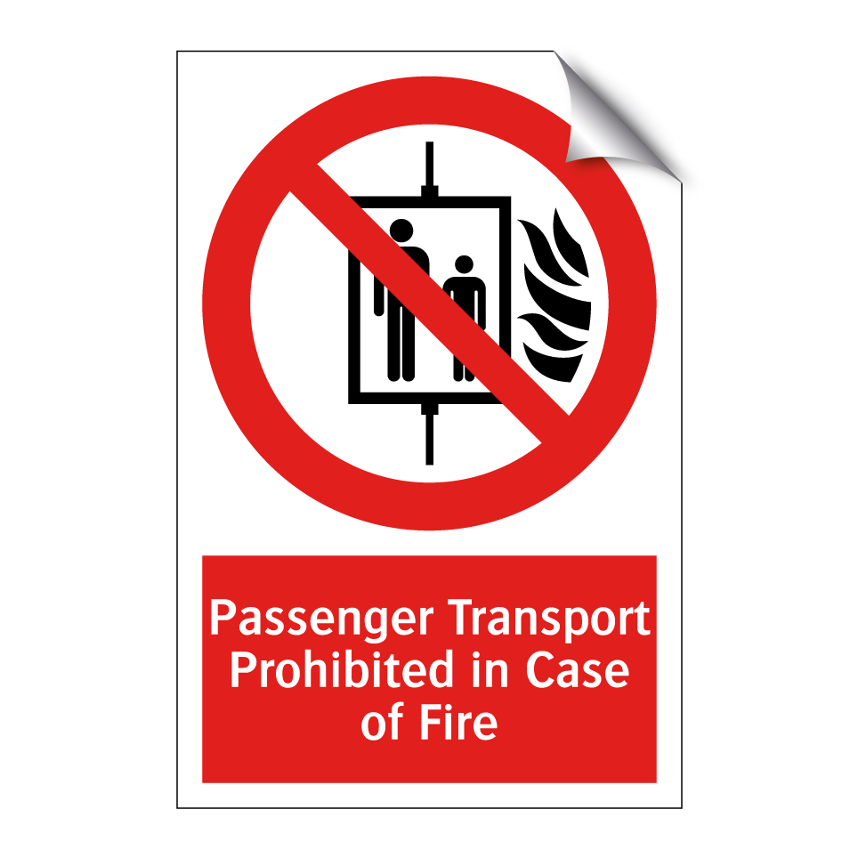 Passenger Transport Prohibited in Case of Fire