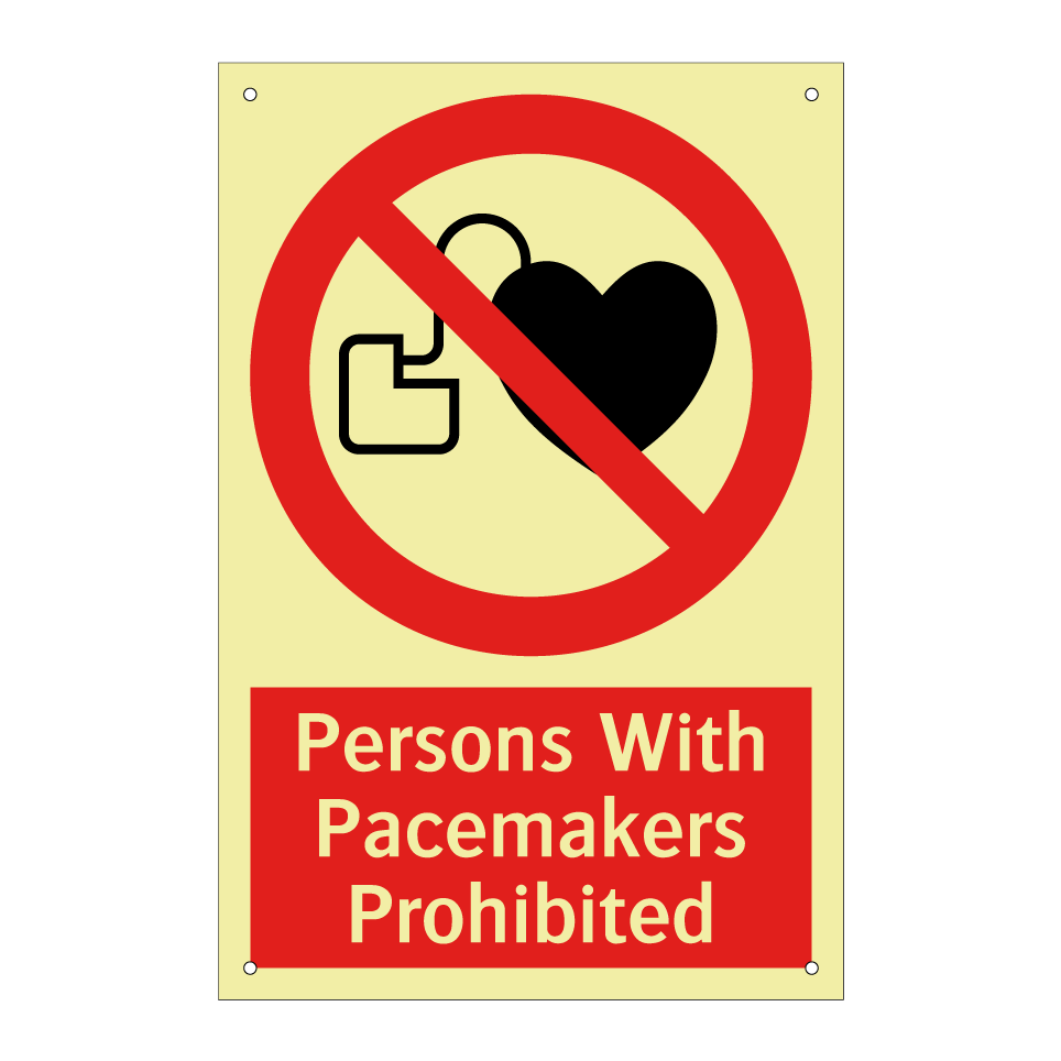 Persons With Pacemakers Prohibited