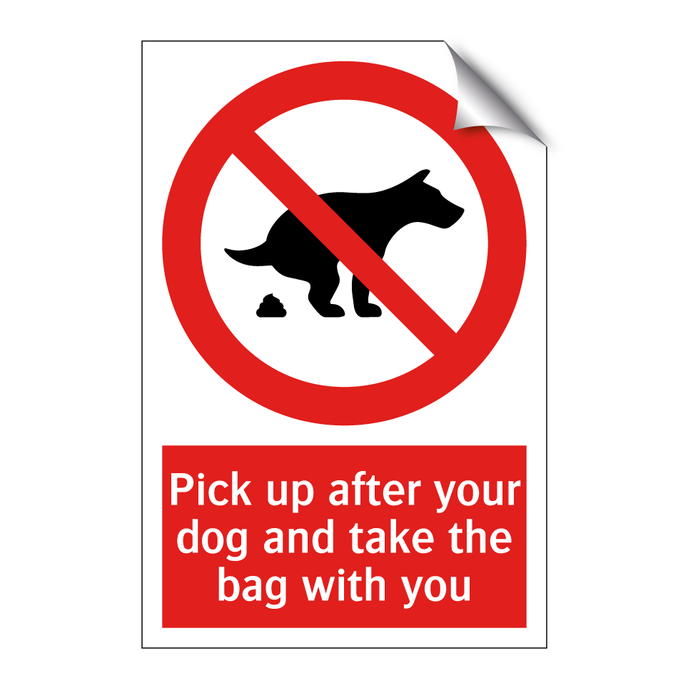 Pick up after your dog and take the bag with you