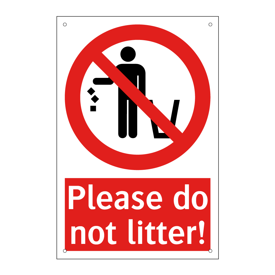 Please do not litter!