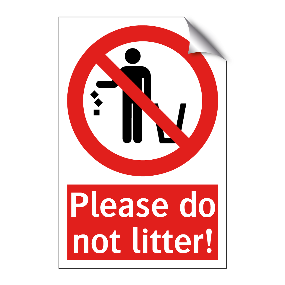 Please do not litter!