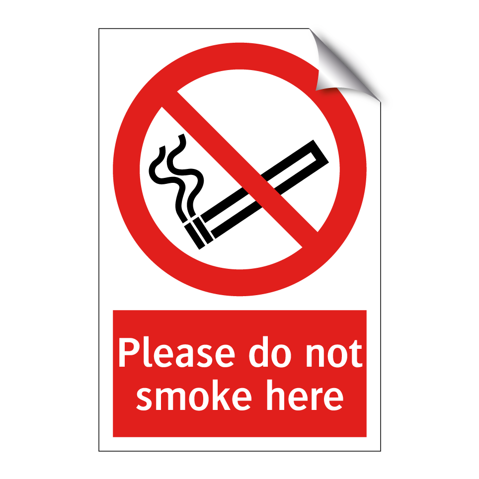 Please do not smoke here