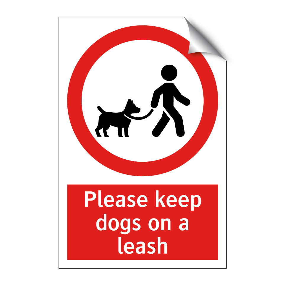 Please keep dogs on a leash