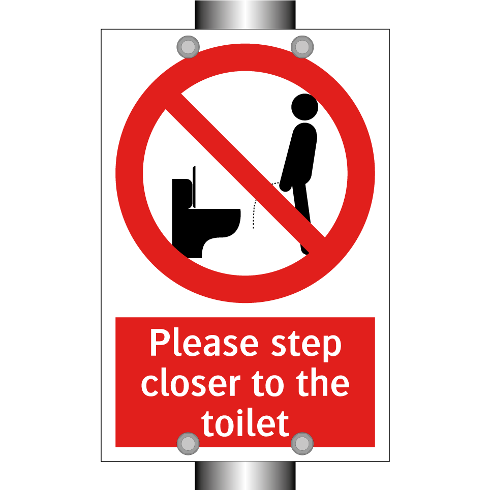 Please step closer to the toilet