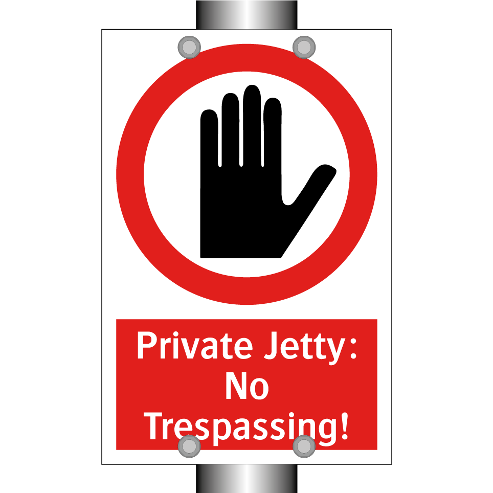Private Jetty: No Trespassing!