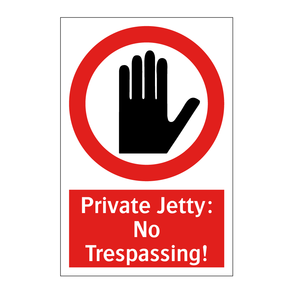 Private Jetty: No Trespassing!