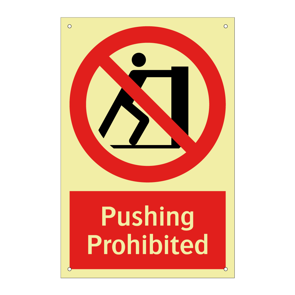 Pushing Prohibited