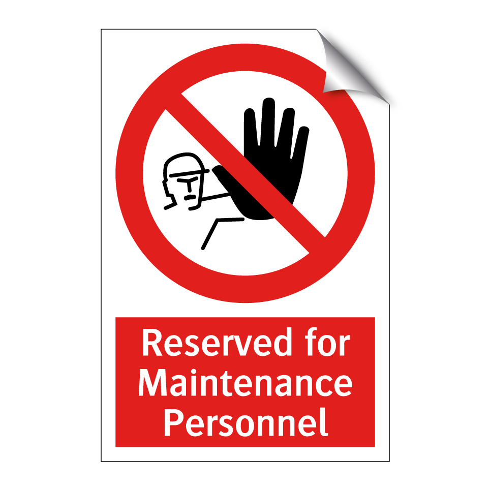 Reserved for Maintenance Personnel