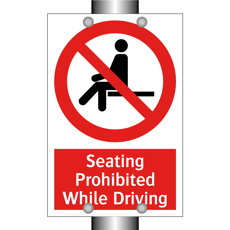 Seating Prohibited While Driving