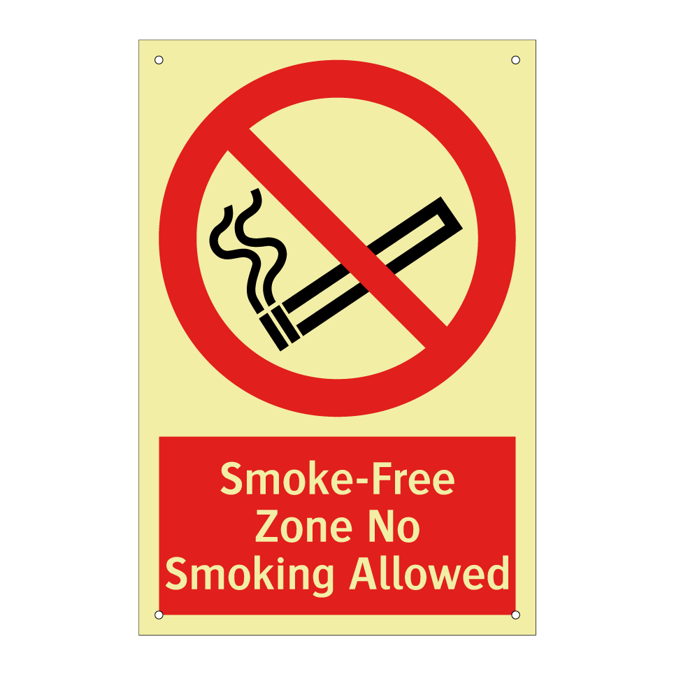 Smoke-Free Zone No Smoking Allowed