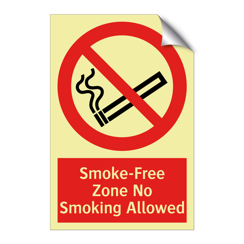Smoke-Free Zone No Smoking Allowed