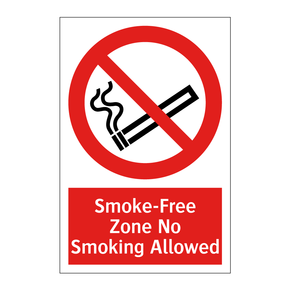 Smoke-Free Zone No Smoking Allowed