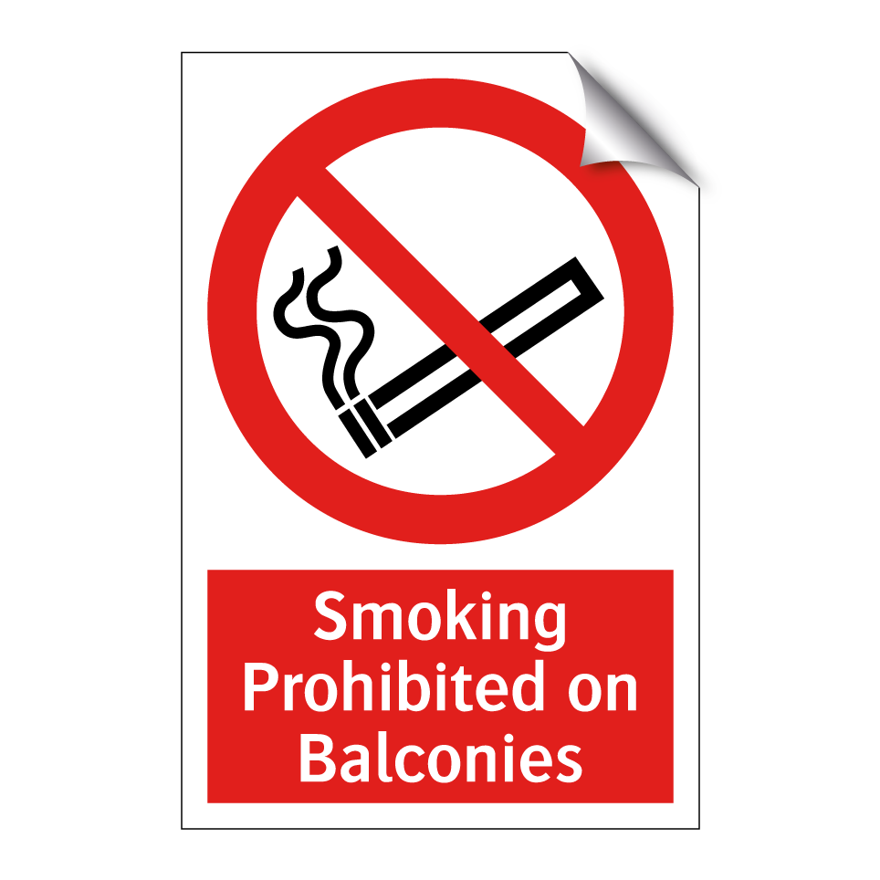 Smoking Prohibited on Balconies