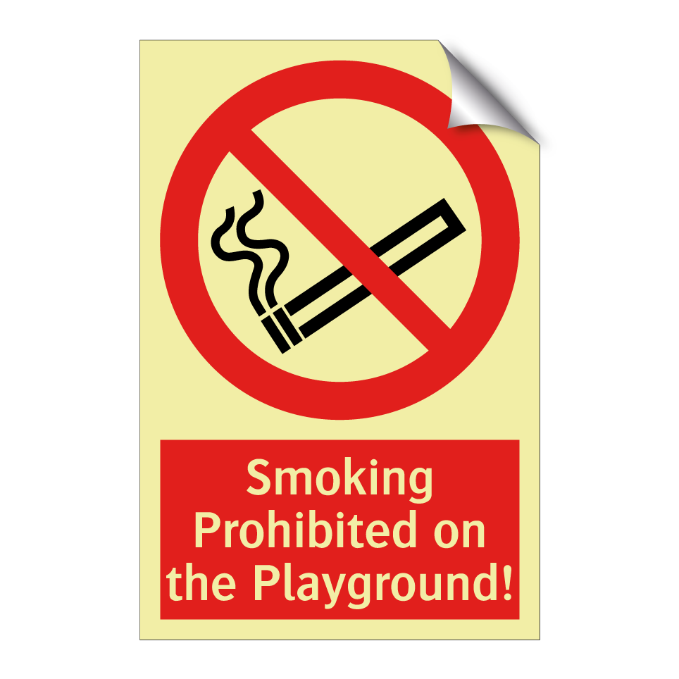 Smoking Prohibited on the Playground!