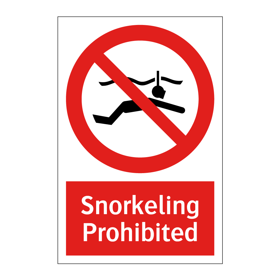 Snorkeling Prohibited