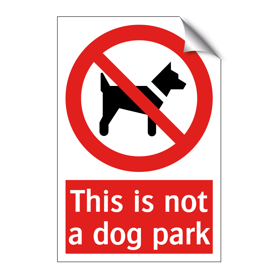 This is not a dog park