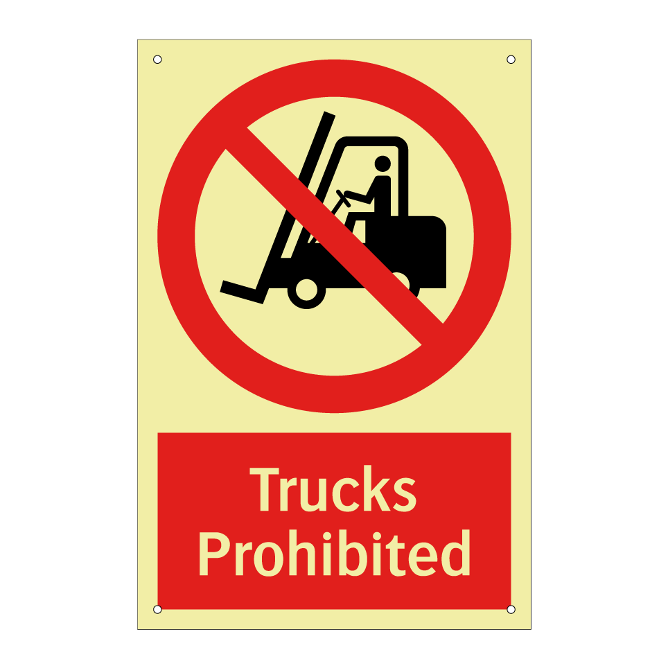 Trucks Prohibited