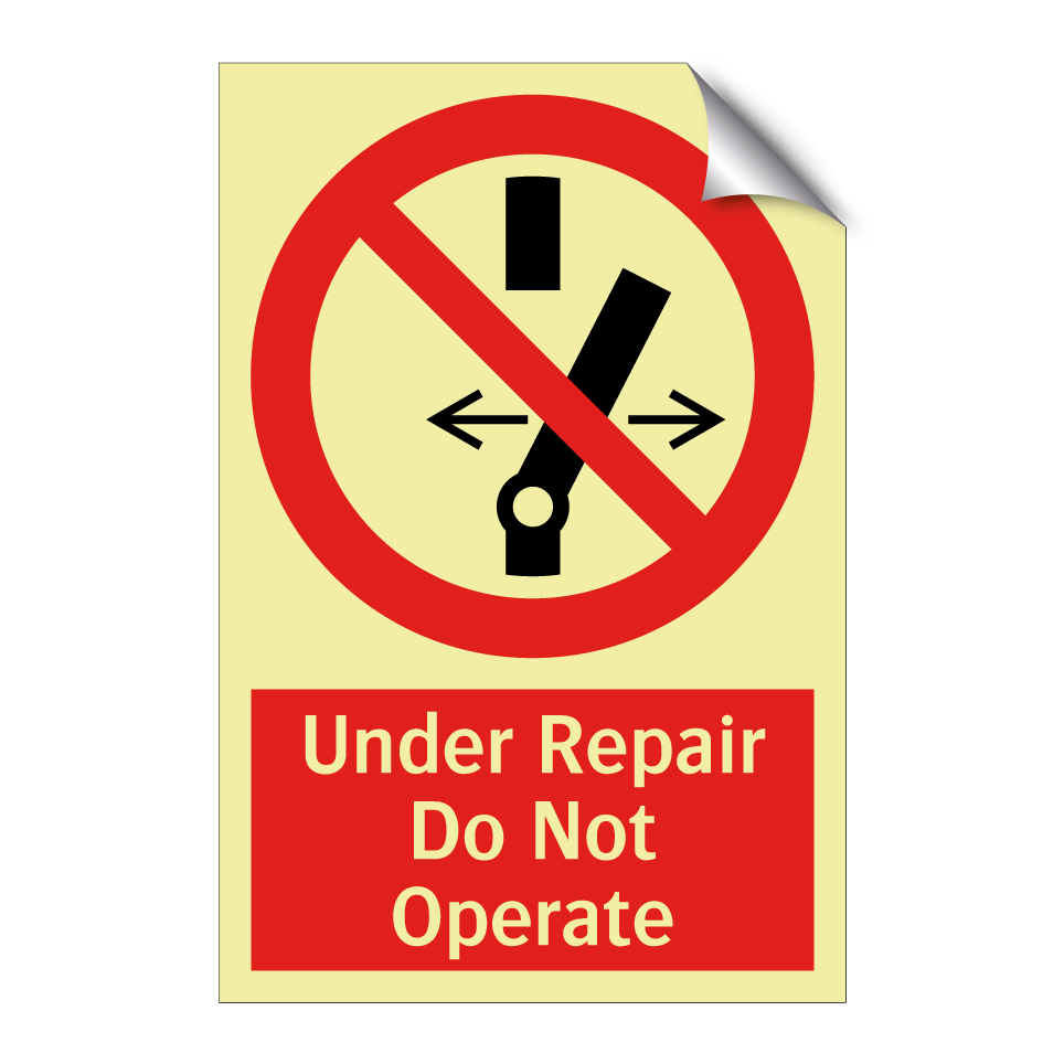 Under Repair Do Not Operate