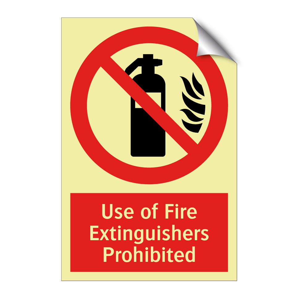 Use of Fire Extinguishers Prohibited